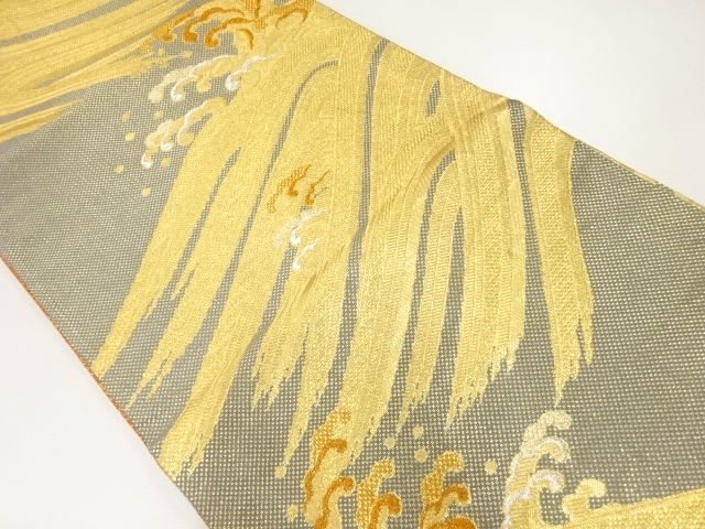 佐賀錦波模様織出し全通袋帯